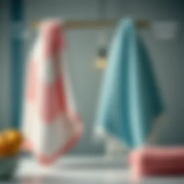 Comparative Use of Towels Comparison of standard towel and antimicrobial quick dry towel in use