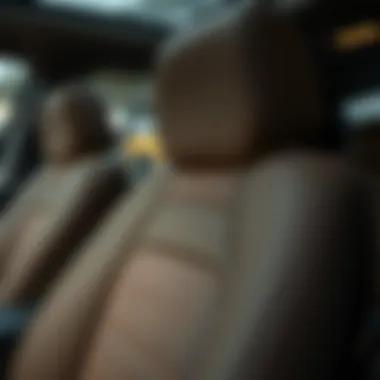 Durable Material Overview Close-up of durable material used in car seat covers