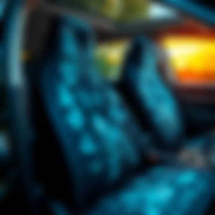 Elegant Butterfly Design Elegant butterfly pattern on car seat cover