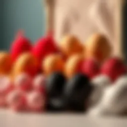 A stylish arrangement of various push up nipple covers in different shapes and materials.