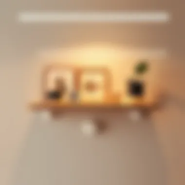 Suction Cup Shelf with Stylish Accessories Elegant suction cup shelf displaying modern decor