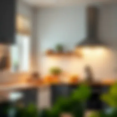 Maximizing Space in Modern Kitchens with Suction Cups Suction cup shelf in a stylish kitchen setting