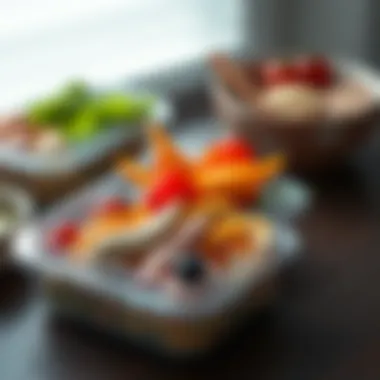 Food Preservation in Airtight Bento Boxes Airtight bento box filled with vibrant, preserved food