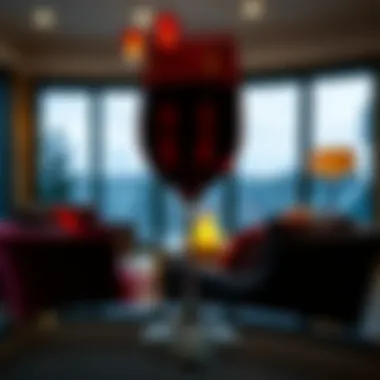 Vampire Wine Glass in Modern Home Decor Vampire wine glass displayed in a modern home setting