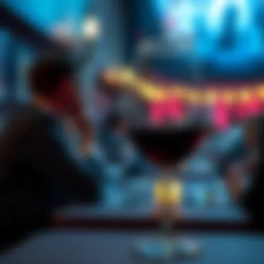 Vampire Wine Glass at a Themed Event Vampire wine glass at a themed event