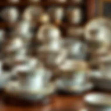 Diverse Vintage Cup and Saucer Collections A collection of various vintage cup and saucer sets displayed elegantly