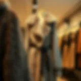 Chic Winter Dress Showcase Stylish winter dress on display during clearance sale