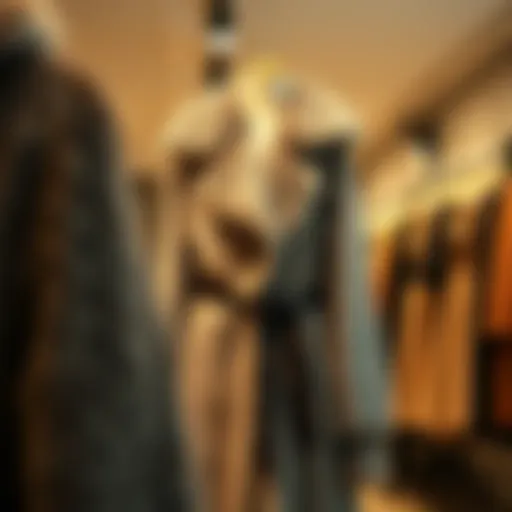 Chic Winter Dress Showcase Stylish winter dress on display during clearance sale