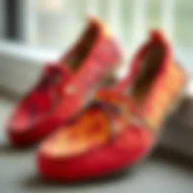 Modern Styles of Canvas Footwear Contemporary canvas moccasins in vibrant colors and unique patterns