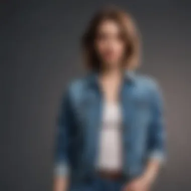 Casual Style with a Zippered Jean Jacket Stylish zippered jean jacket paired with casual attire