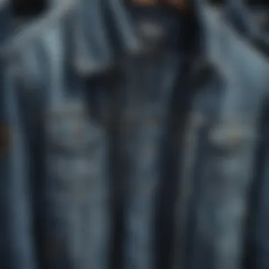 Collection of Zippered Jean Jacket Styles Various styles of zippered jean jackets on display
